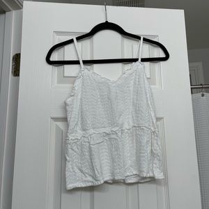 Sim & Sam White Tank Top